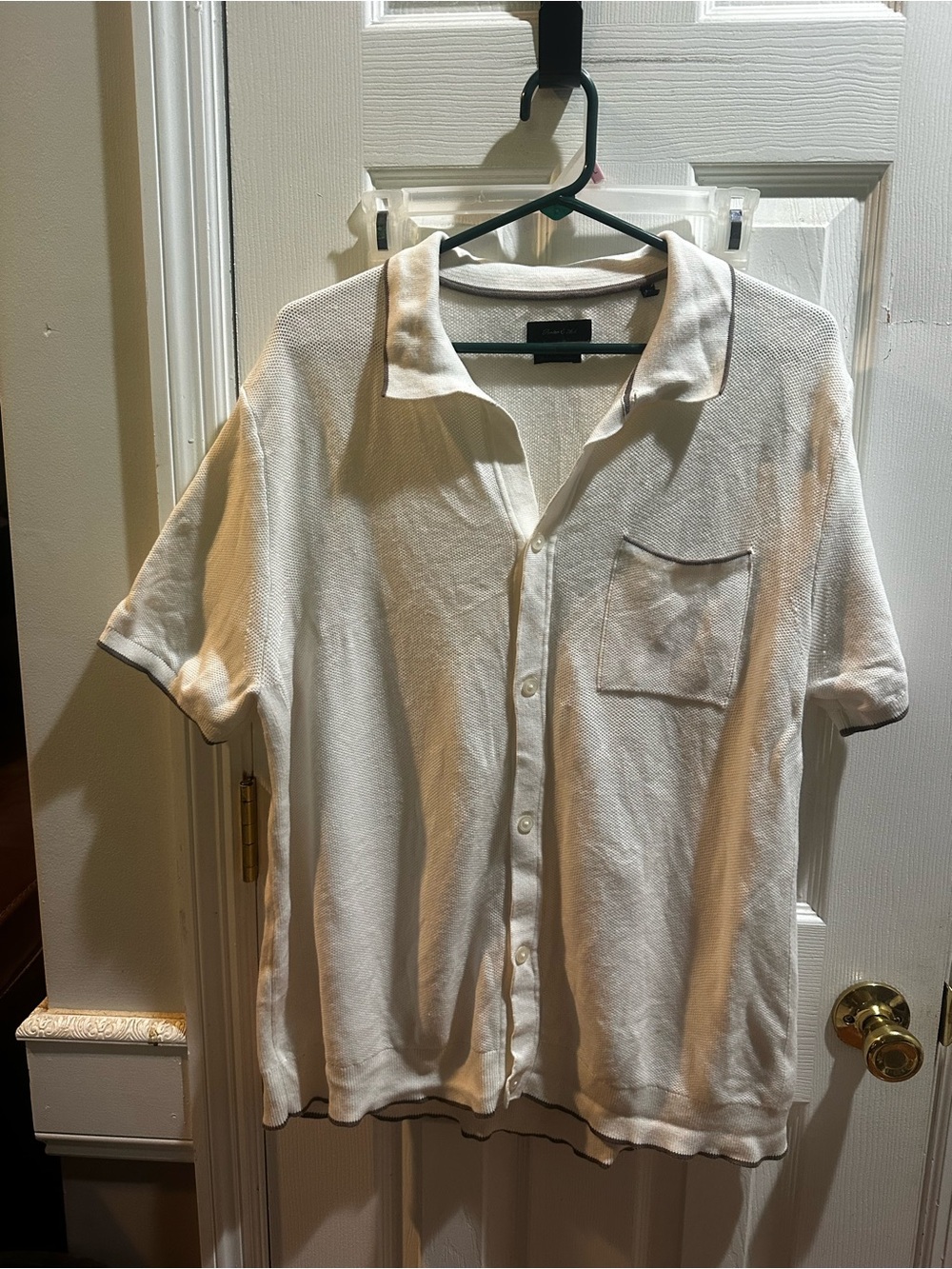 Porter & Ash Knit Short Sleeve Button Up Pocket XL‎
